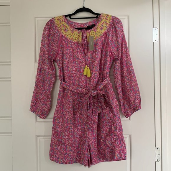 J. Crew Pants - NWT J. Crew Long Sleeve Floral Romper